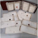 A GB postal history collection from pre-stamp covers (1780) to 1d red covers (no 1d blacks) ? one