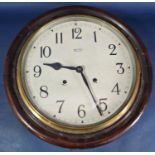 A late 19th century Smiths Enfield two train dial clock