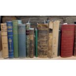 A mixed collection of 19th century and other books various subjects including literature, natural