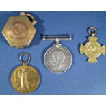 14-18 War and Victory medals 15856 R. T. Richings, Imperial Germany, Prussian 1866 Faithful