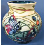 A Moorcroft Pottery 'Hartgring' pattern vase, designed by Emma Bossons (FRSA) 15cm tall approx, with