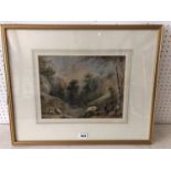 Attributed to David Cox (1753-1859), watercolour on paper, unsigned with annotation 'original