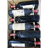 Twelve bottles of 1985 Chateau Maucailou Moulis red wine