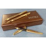 Sheaffer Imperial 797 fountain pen with 14k nib, ballpoint pen and propelling pencil boxed with