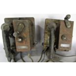 Two British Admiralty Telephones , Model MKXVII AP13233 TELE MFG London. Both in need of restoration