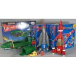 Thunderbirds 1, 2 and 3 Electronic Playsets, boxed and unchecked