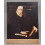 'William Tyndale', print on canvas, inscribed verso: 'Reproduced by kind permission by Hertford
