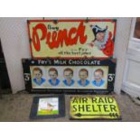 Four contemporary oil paintings, copies of earlier advertising works including Fry's milk chocolate,
