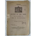 An official copy of Battle Of The Aisne, 13-15th September 1914, Tour Of The Battle Field