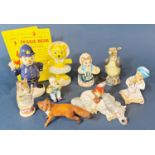 Small collection of cabinet ware including Royal Worcester figure, Beatrix Potter Tailor of