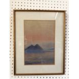 F. Beauchamp, watercolour on paper, signed lower left, mounted, 26 x 18 cm, framed and glazed