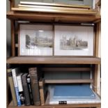 A collection of books about Eton and related subjects and a quantity of framed prints of Eton (15)