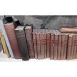 A quantity of 19th century and other books including four volumes of The Spectator, Dickens, etc (