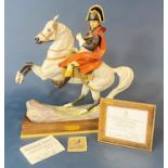 A Royal Worcester bisque model of Napoleon Bonaparte (from the series of famous military