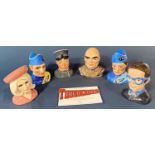 A collection of Beswick Thunderbirds characters, ceramic busts modelled by William K Harper, set