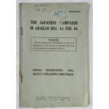 Restricted - The Japanese Campaign In Arakan Dec. 43/Feb.44 printed by The Government Of India Press