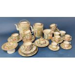 Group of 19th Century Chinese Canton famille rose porcelain, mostly teawares, to include: two