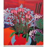 BRUCE MCLEAN (b.1944) 'GARDENWORKS' screenprint in colours, numbered artist's proof, signed in