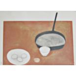 WILLIAM SCOTT C.B.E., R.A. (1913-1989) 'STILL LIFE WITH FRYING PAN AND EGGS' screenprint in