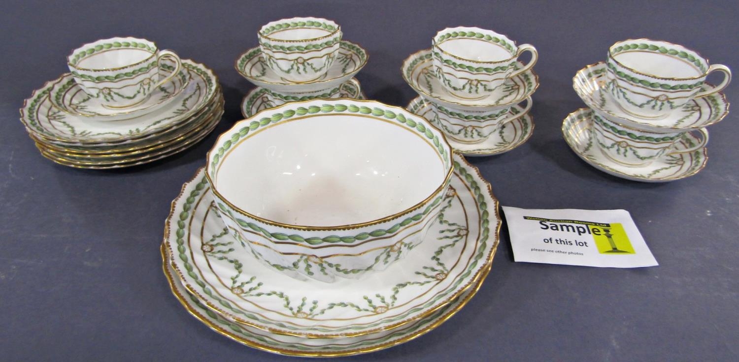 A collection of 19th century Wedgwood ceramics to include a Napoleon Ivy pattern teapot, milk jug