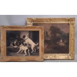 Two framed works to include: Landscape with castle (19th century school), oil in canvas, artist