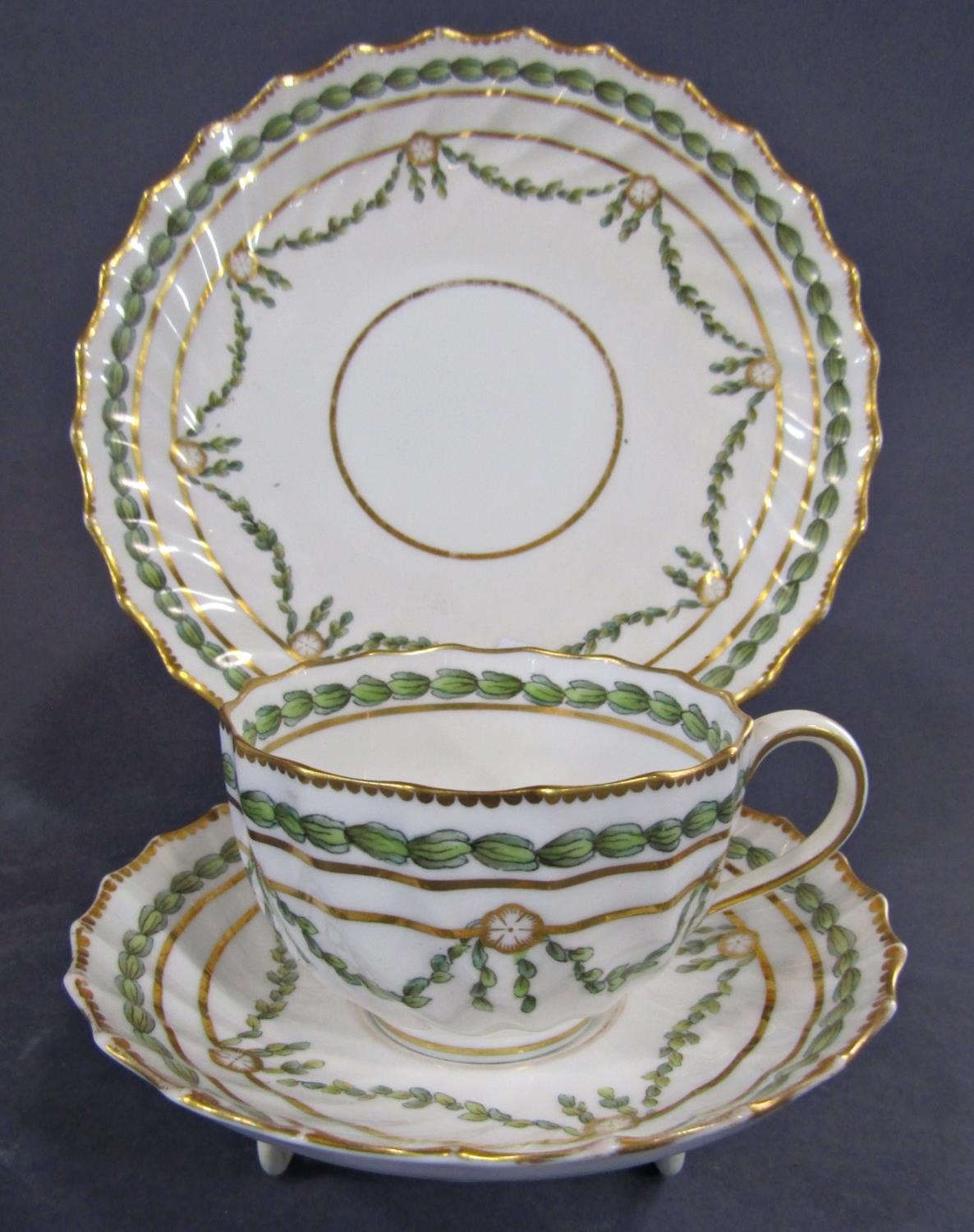A collection of 19th century Wedgwood ceramics to include a Napoleon Ivy pattern teapot, milk jug - Image 2 of 4
