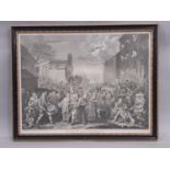 William Hogarth (1697-1764) - 'March to Finchley', engraved by T. Cook, 54 x 41 cm, framed and