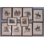 Ten lithographs in colours to include: After Cecil C. P. Lawson - A set of eight prints showing