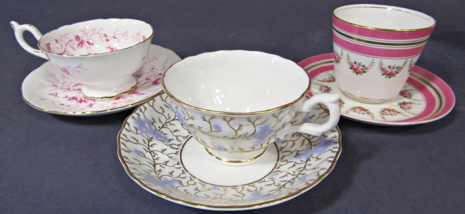 A collection of ten 19th century cabinet cups and saucers by various makers - Image 7 of 7