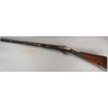 A Clough & Son Bath, 19th century smooth bore percussion cap rifle, 108 cm.