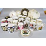 A collection of contemporary coronation commemorative ware to include examples by Worcester and