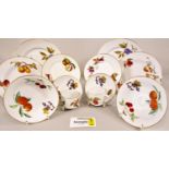 A large collection of Worcester Evesham pattern oven to table wares comprising plates, tureens,
