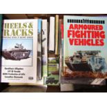 Military interest - A box of books about various military vehicles (1)