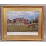 Neil Cawthorne (b.1936) - 'The Duke of Beaufort, The Beaufort Hunt Moving Off at Badminton House',