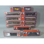 00 gauge boxed railway models by Lima comprising 2 GWR Prairie Tank locomotives, coaches and rolling
