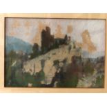Cecil Arthur Hunt (1873-1965) - watercolour on board, signed lower right, 13 x 18.5 cm, framed,