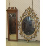 Seven small vintage wall mirrors of varying size and design including a Guinness advertising example