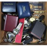Mixed collection of wristwatches to include a boxed Philip Mercier his / hers set, Oris Star, Seiko,