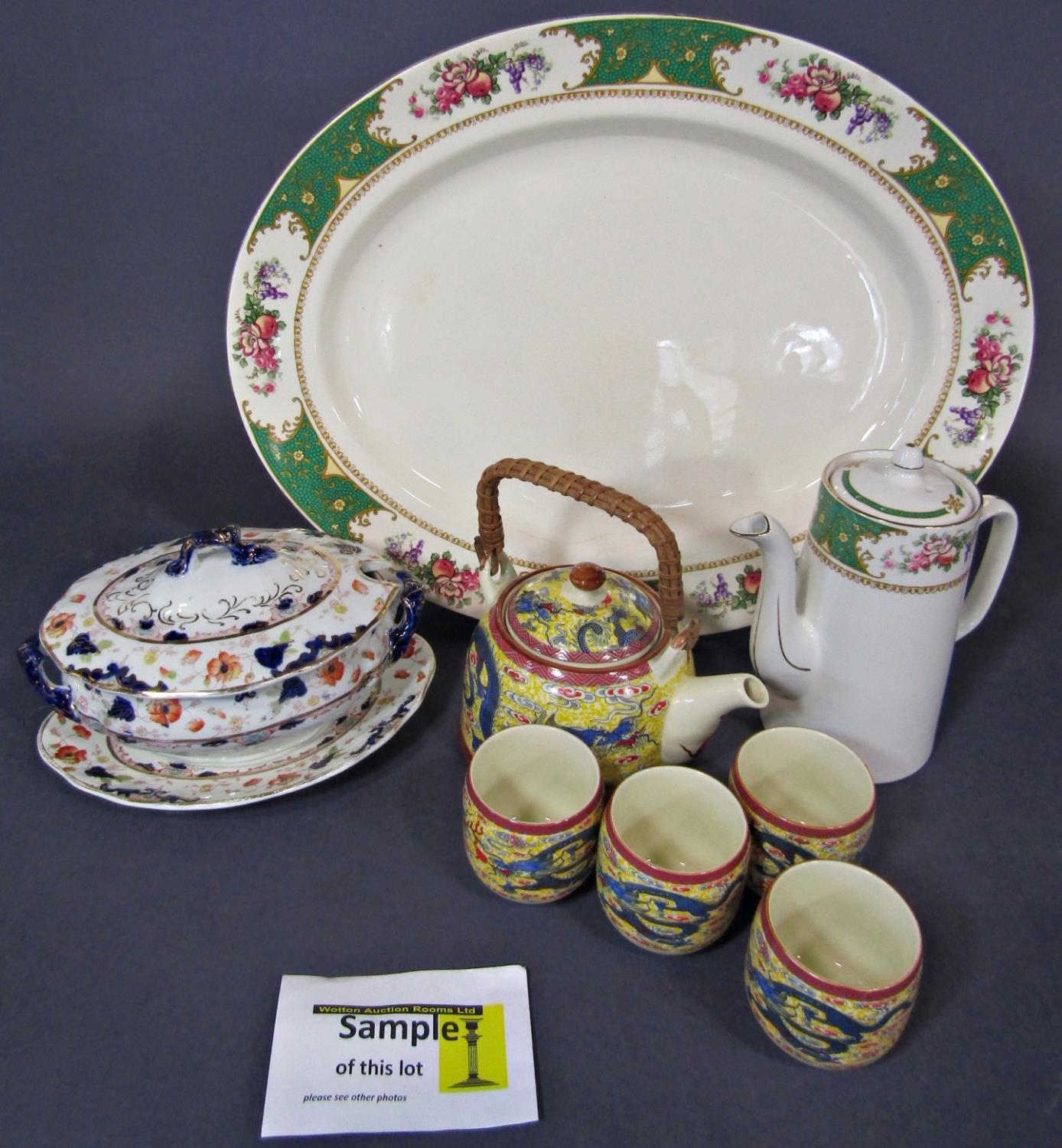 An Anchor China 'Bridgwood' dinner service comprising eight dinner plates, eleven dessert plates, - Image 3 of 4