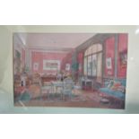 Twenty-nine mounted prints of French interiors, approx. 23 x 35 cm (29)