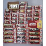 Large collection of approx 37 boxed model vehicles 'Trackside' by Lledo (suitable for 00 gauge model
