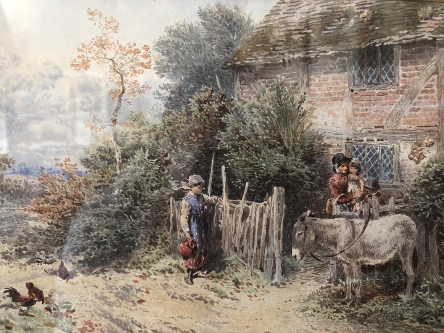 Myles Birket Foster (1825-1899) - Watercolour on paper together with a late 19th century lithograph: - Bild 7 aus 13