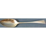 A Georgian silver serving spoon, London 1794, maker Peter and Ann Bateman, 22cm , 2oz approx