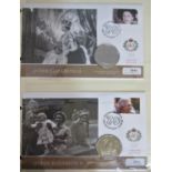 Sixteen Westminster folders of GB Commonwealth covers and coin covers relating to HM QEII, including