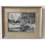 Ann Chassar Dallas (1908-1997) - Winter Woodland, watercolour on paper, signed lower right, 38 x