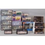 16 boxed models of military vehicles by Corgi including 12 from the WWII Collection, 3 tanks/ half-