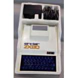 An original Sinclair ZX80 computer system with plugs and lead, in its original polystyrene box and