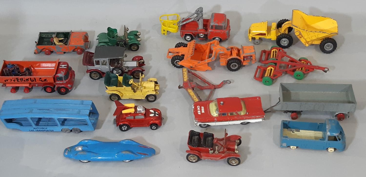 Large collection of model vehicles including 6 boxed Dinky/ Matchbox Landrovers and vans, 4 1:76 - Bild 6 aus 6