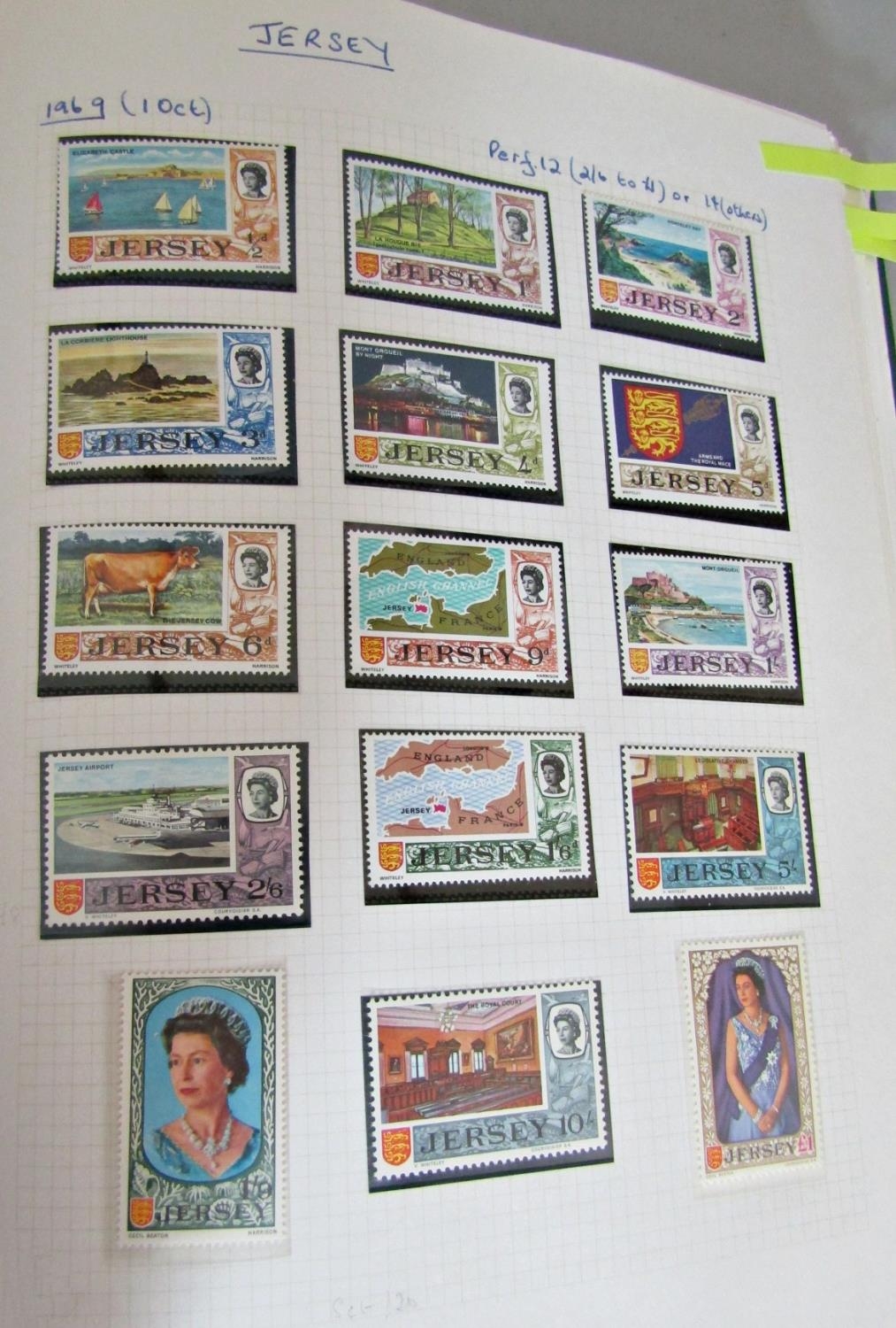 A mint and used collection of Jersey, Guernsey, Alderney & IOM stamps in eight Senator albums - Bild 2 aus 7