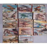 14 vintage boxed model aircraft kits by Revell, all 1:72 scale, appear un-started (14)